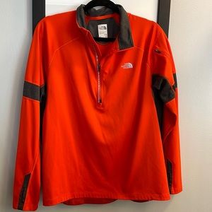 The North Face Mens PullOver Medium, orange/grey